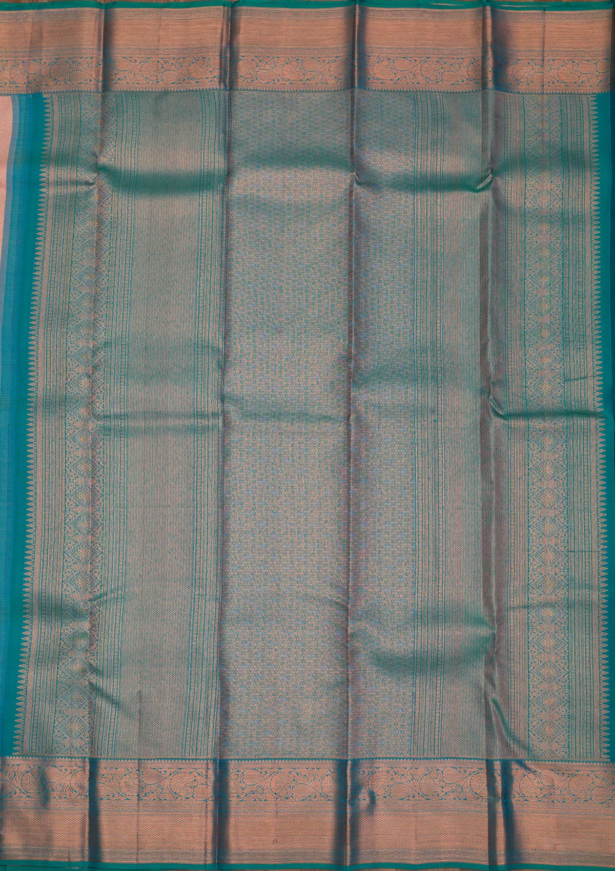 Peach Zariwork Pure Silk Saree-Koskii