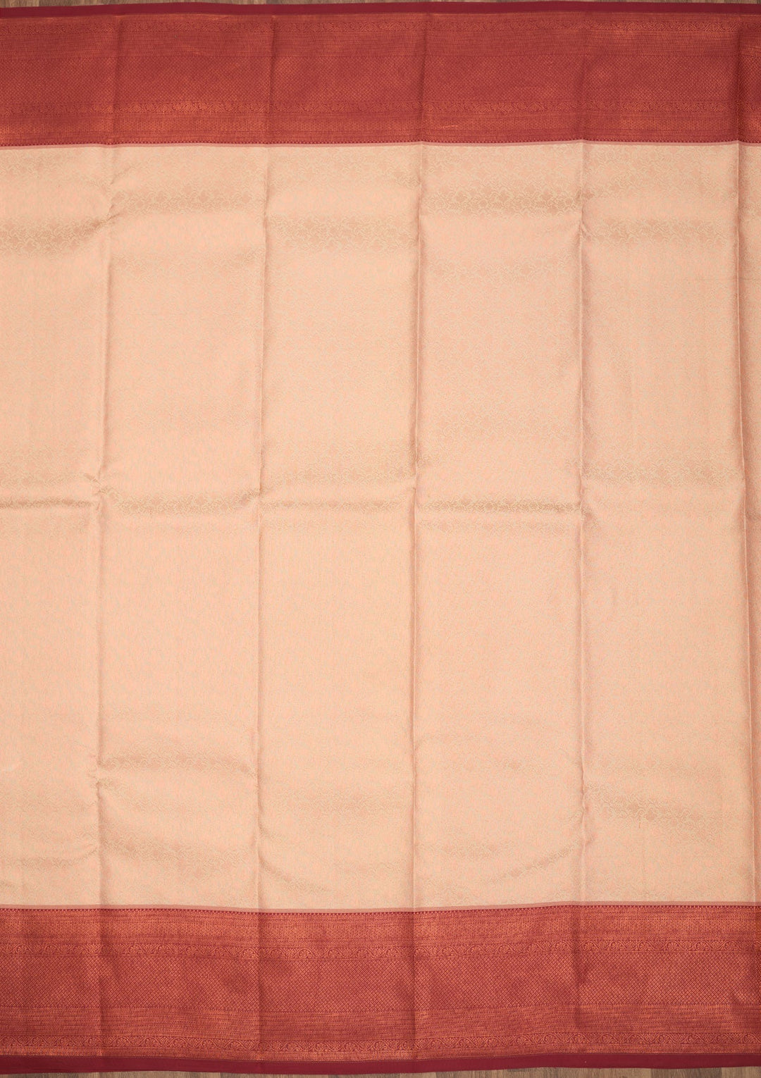 Beige Zariwork Pure Silk Saree-Koskii