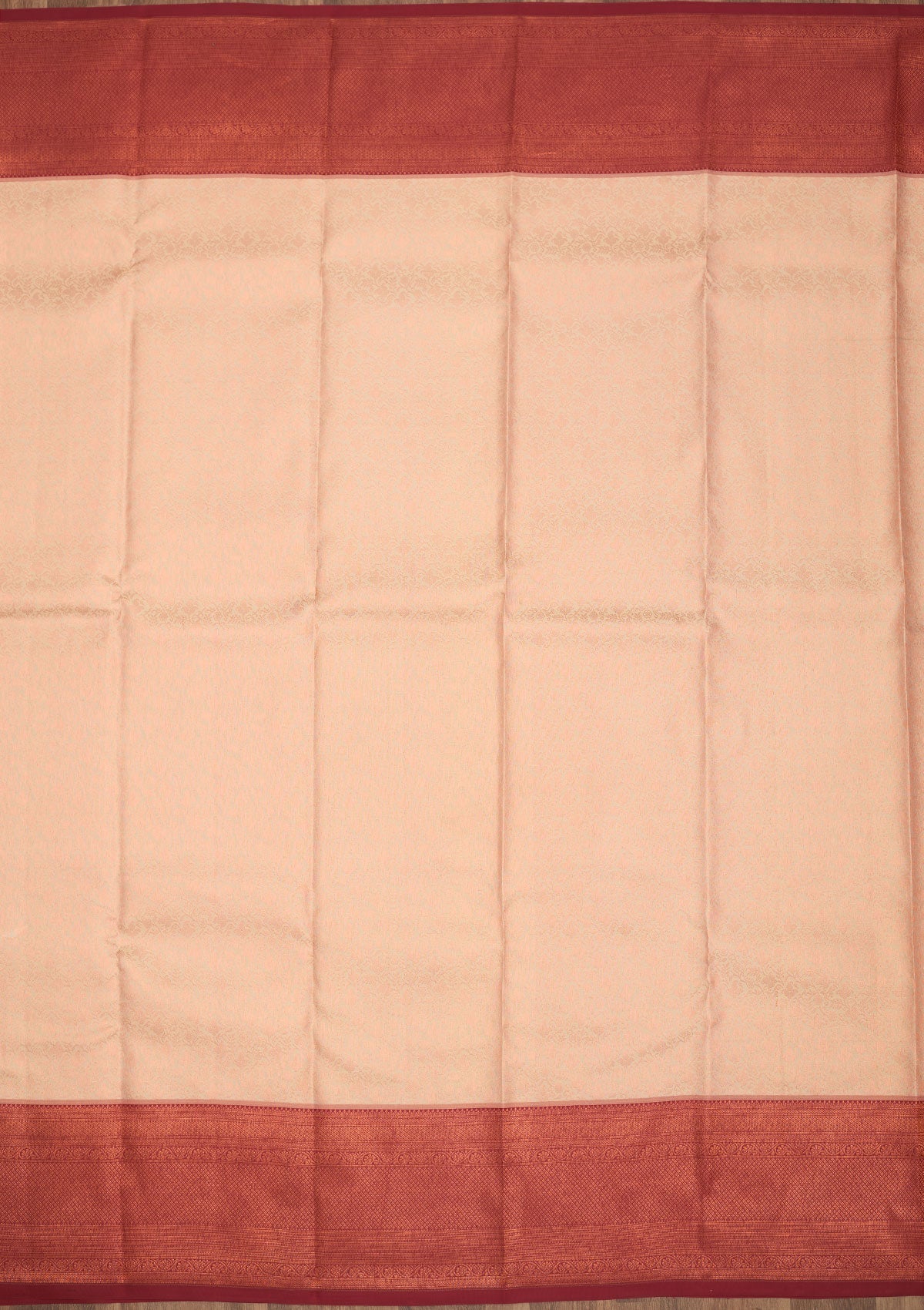 Beige Zariwork Pure Silk Saree-Koskii