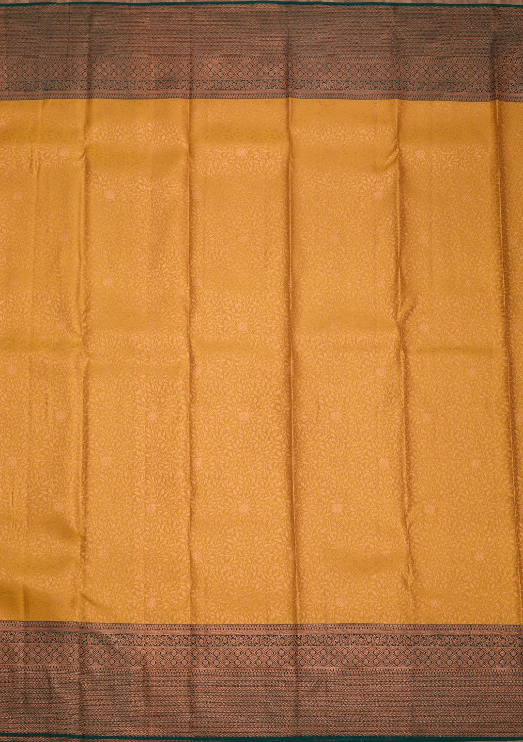 Yellow Zariwork Pure Silk Saree-Koskii