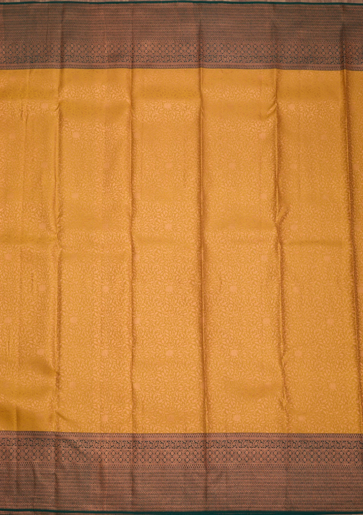 Yellow Zariwork Pure Silk Saree-Koskii