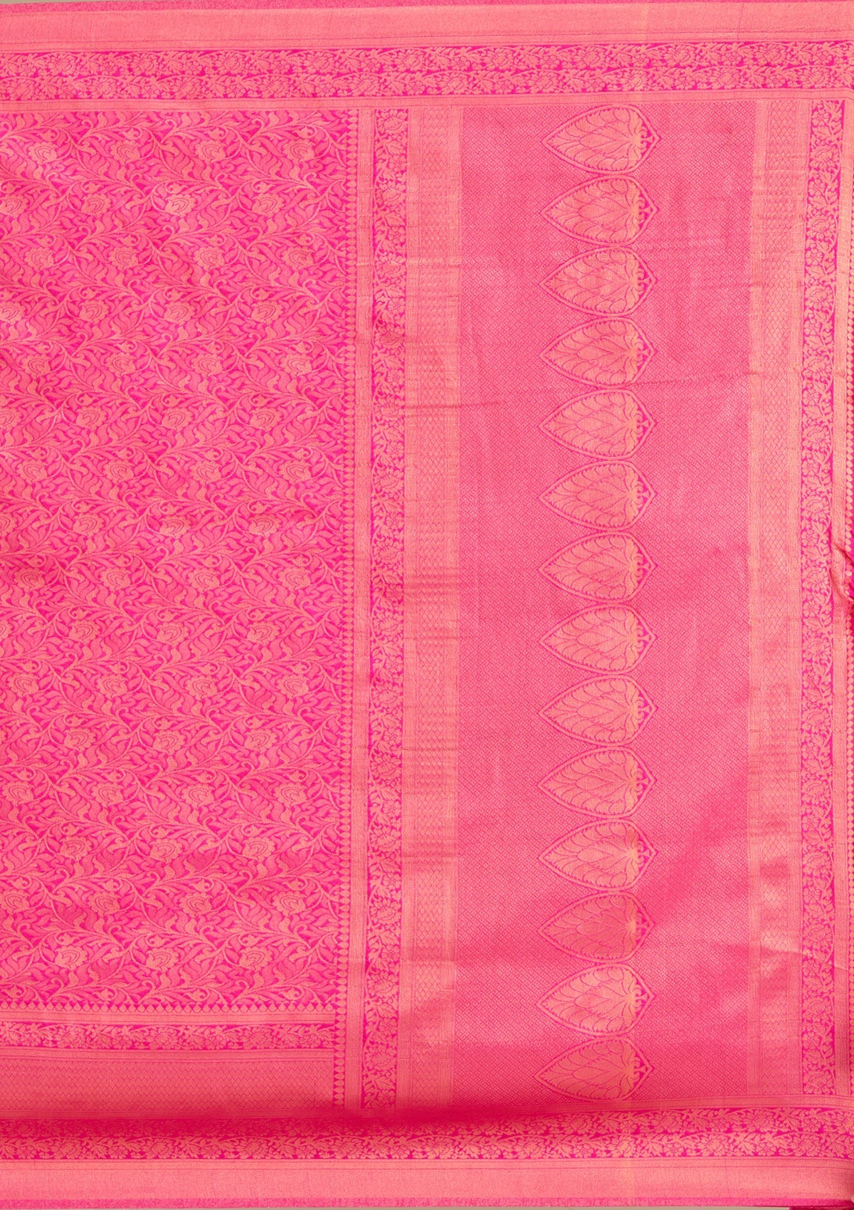 Maroon Threadwork Silk Saree-Koskii