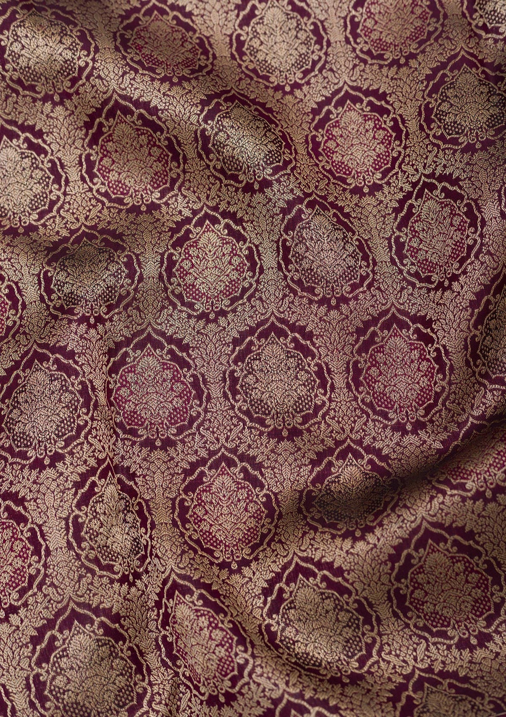 Brown Zariwork Pure Silk Saree-Koskii