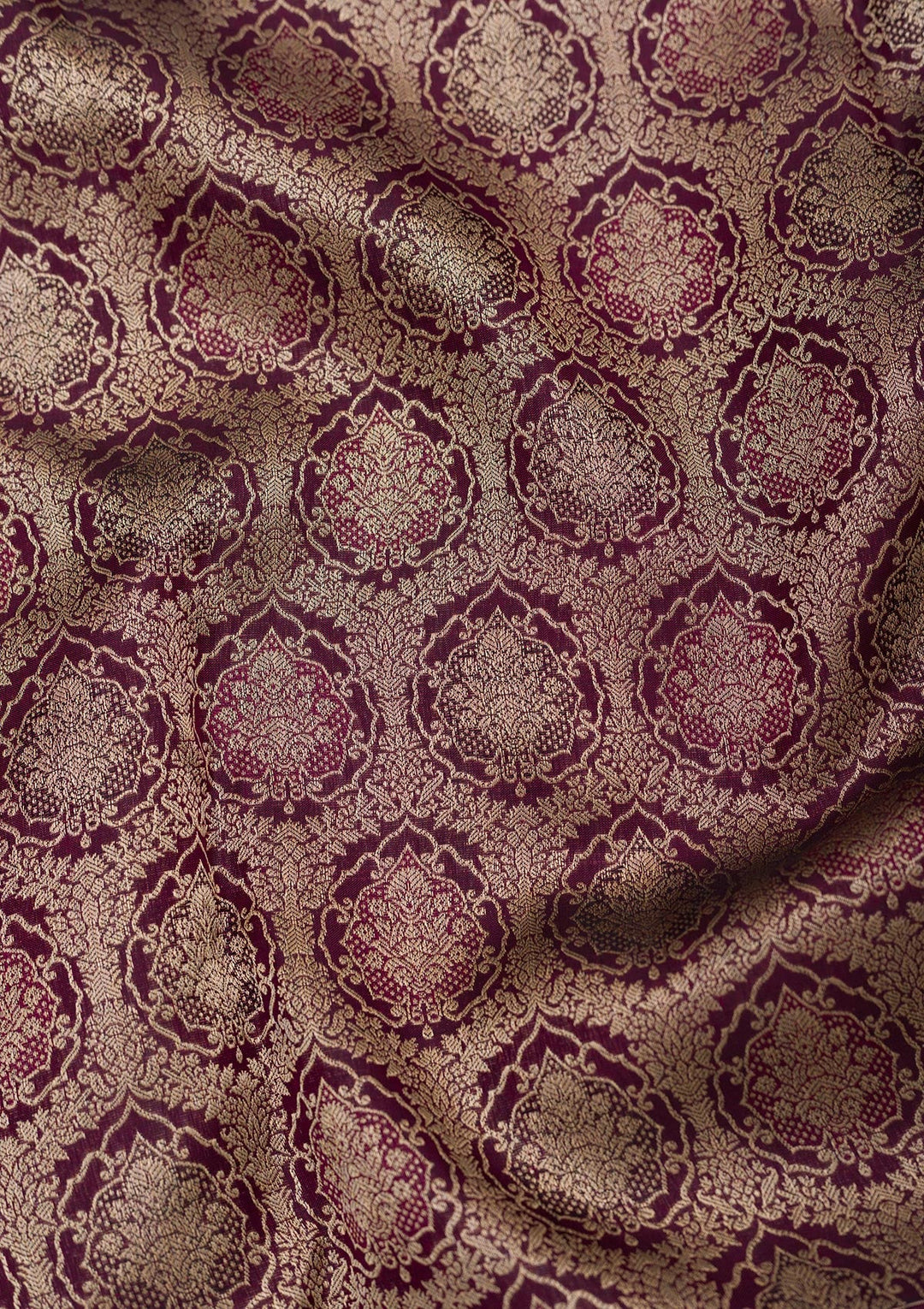 Brown Zariwork Pure Silk Saree-Koskii