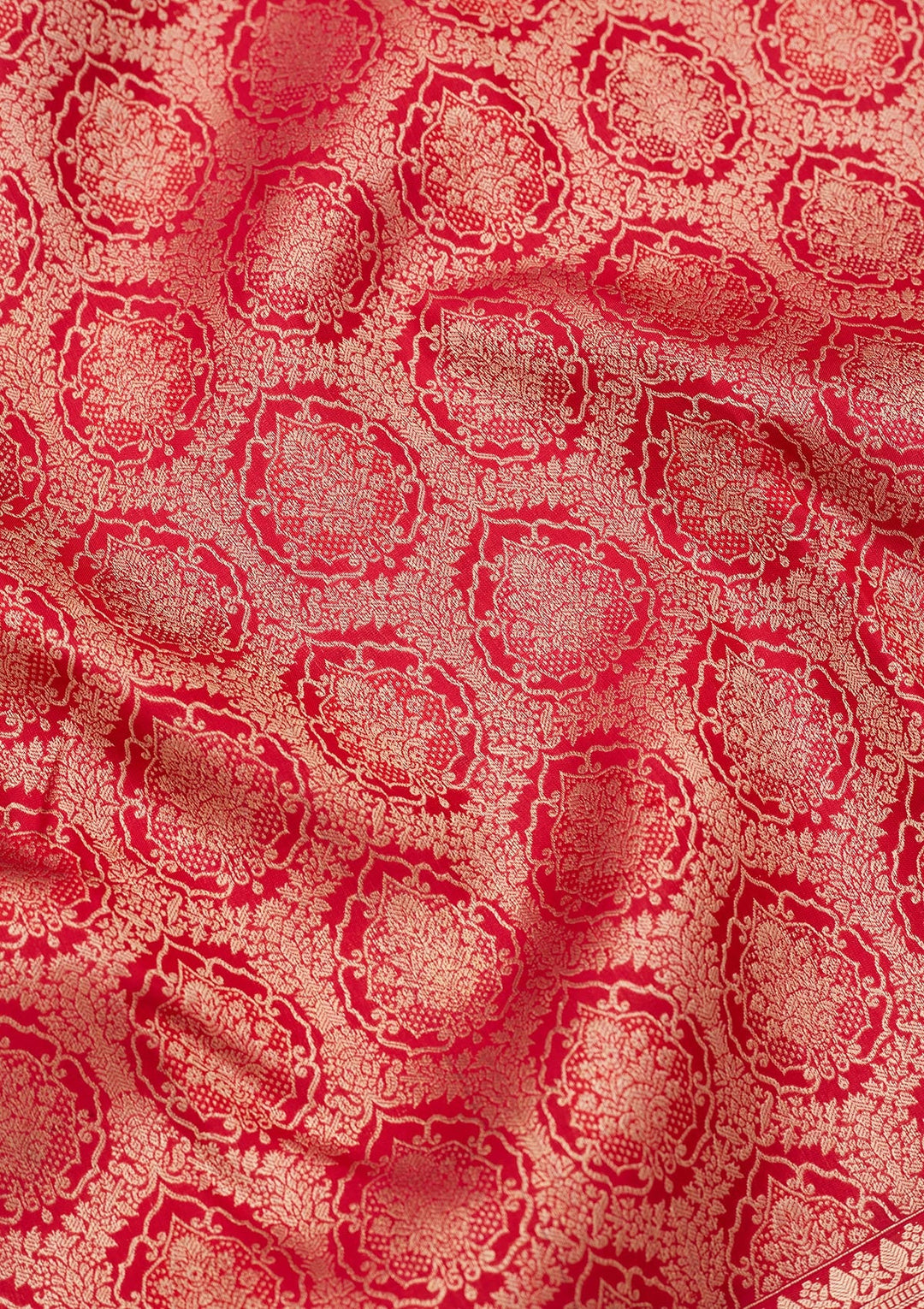 Red Zariwork Pure Silk Saree-koskii