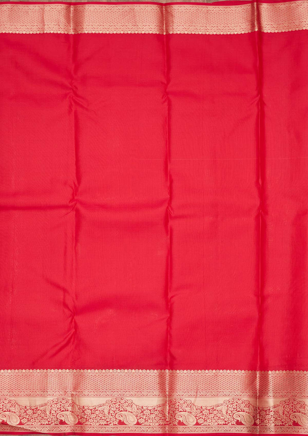 Red Zariwork Pure Silk Saree-koskii