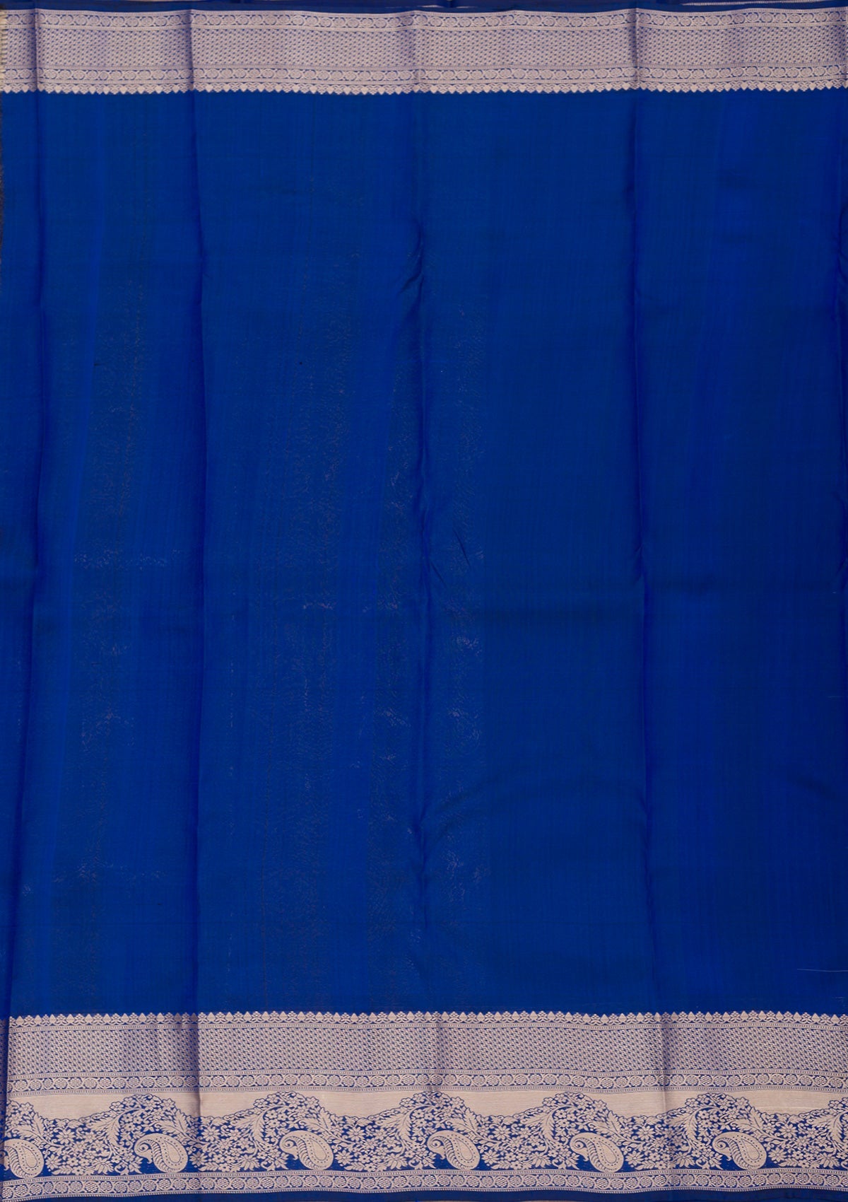 Royal Blue Zariwork Pure Silk Saree-Koskii