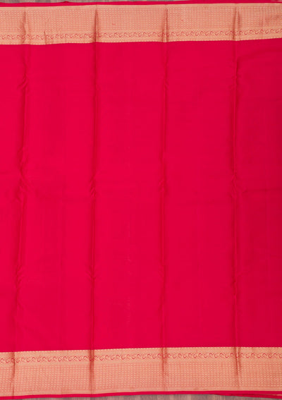 Red Zariwork Pure Silk Saree-Koskii