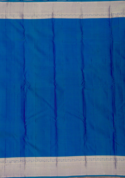 Royal Blue Zariwork Pure Silk Saree-Koskii