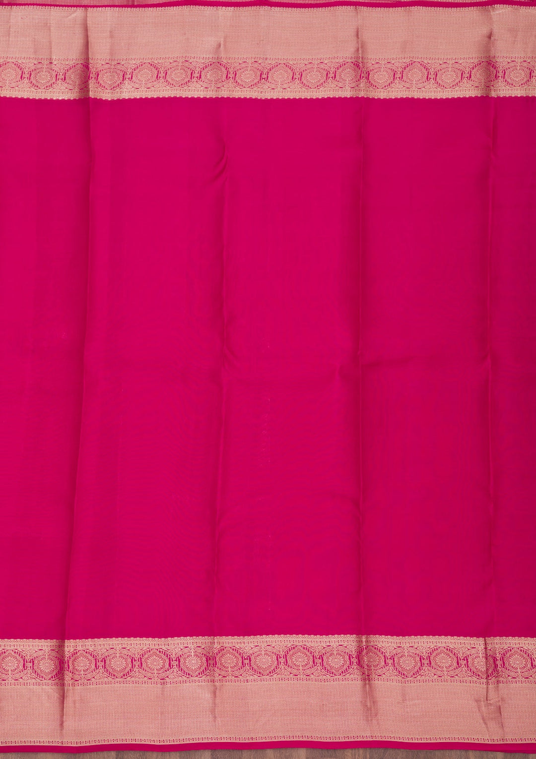 Rani Pink Zariwork Pure Silk Saree-Koskii