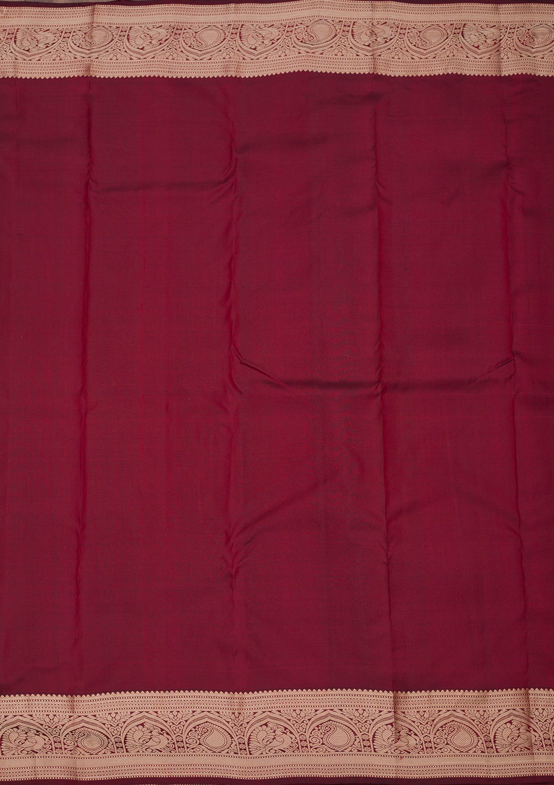 Maroon Zariwork Pure Silk Saree-Koskii