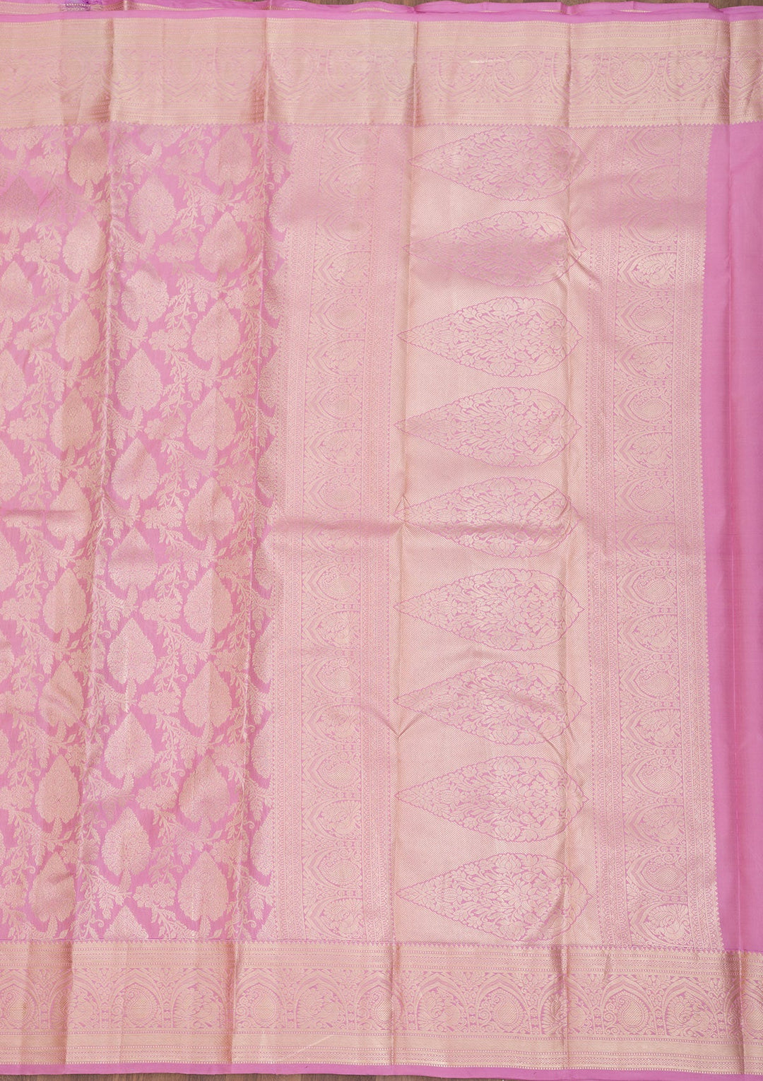 Pink Zariwork Pure Silk Saree-Koskii