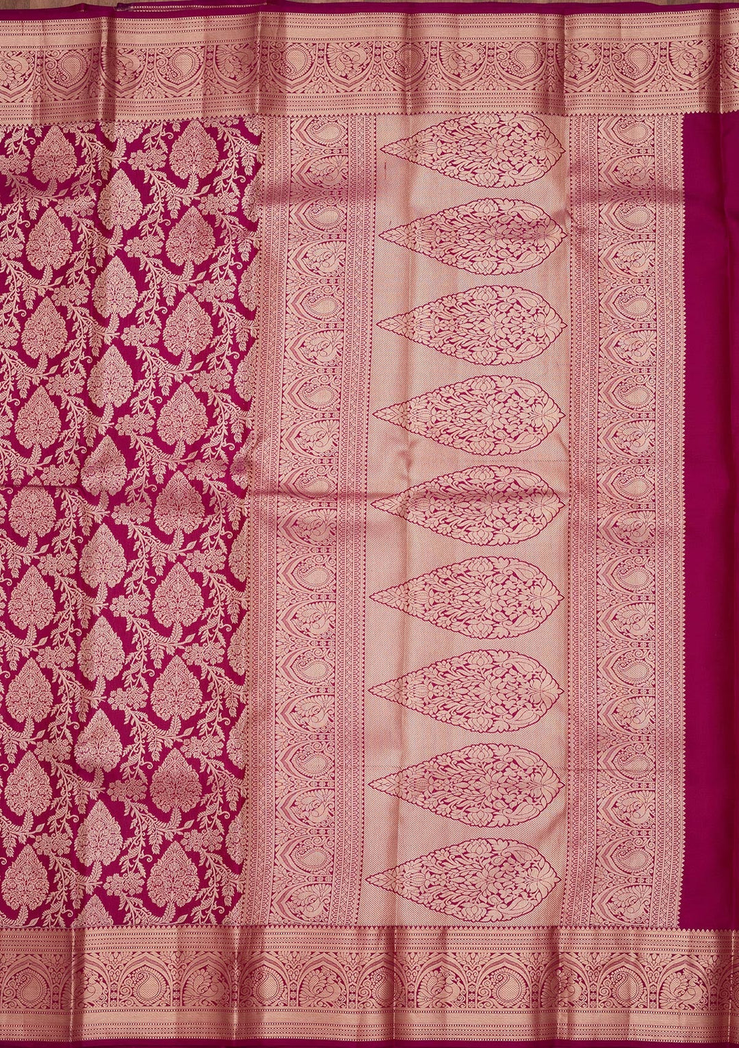 Purple Zariwork Pure Silk Saree-koskii