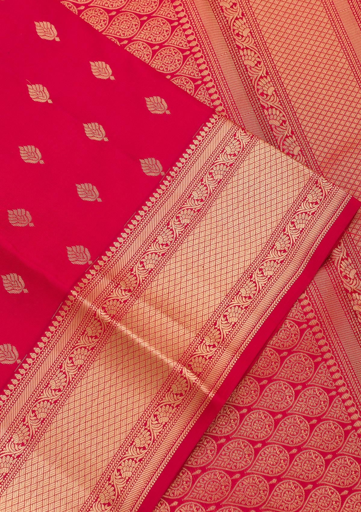 Maroon Zariwork Pure Silk Saree-Koskii