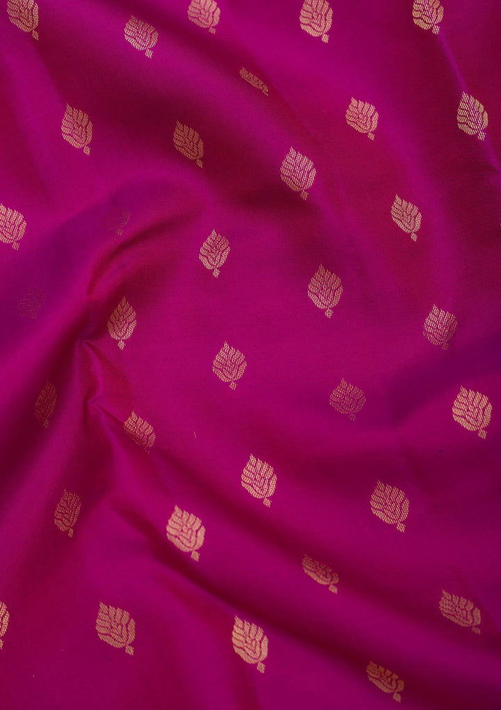 Purple Zariwork Pure Silk Saree-Koskii