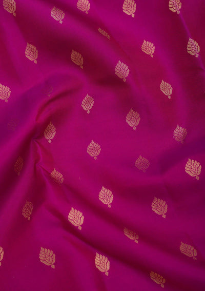 Purple Zariwork Pure Silk Saree-Koskii