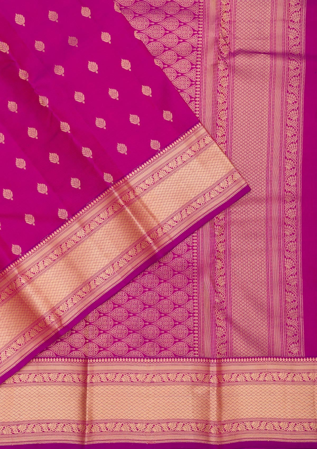 Purple Zariwork Pure Silk Saree-Koskii