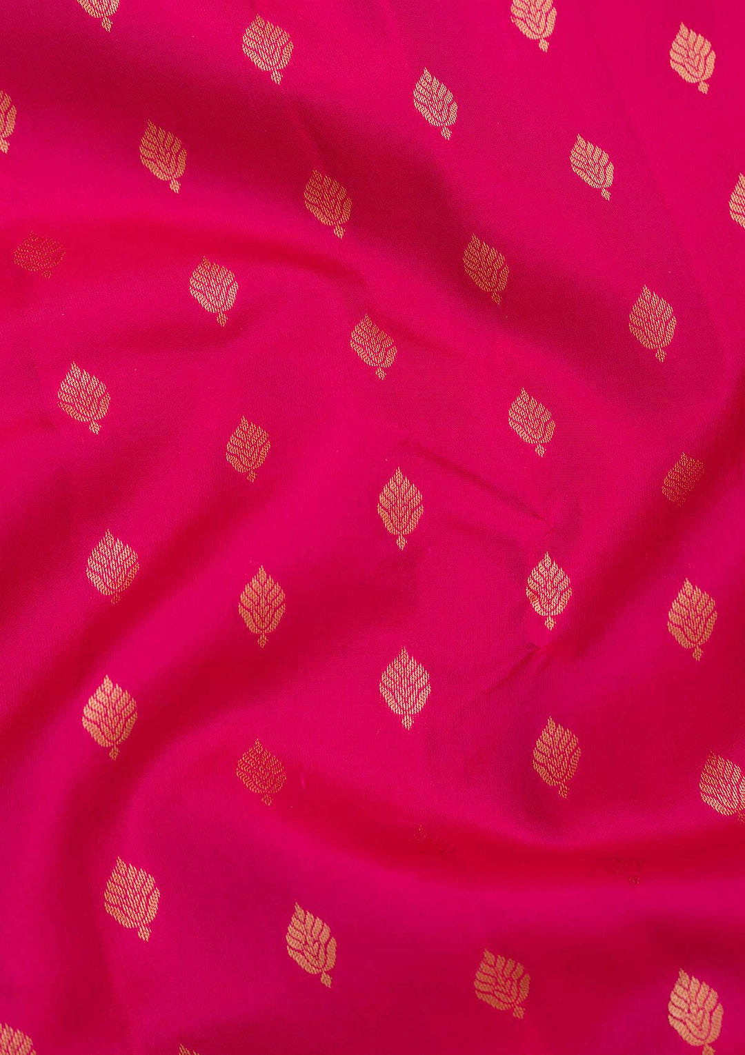 Rani Pink Zariwork Pure Silk Saree-Koskii