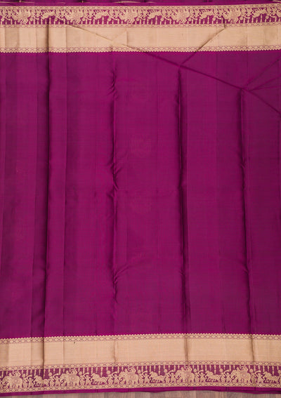 Black Zariwork Pure Silk Saree-Koskii