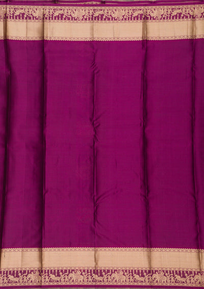 Royal Blue Zariwork Pure Silk Saree-Koskii
