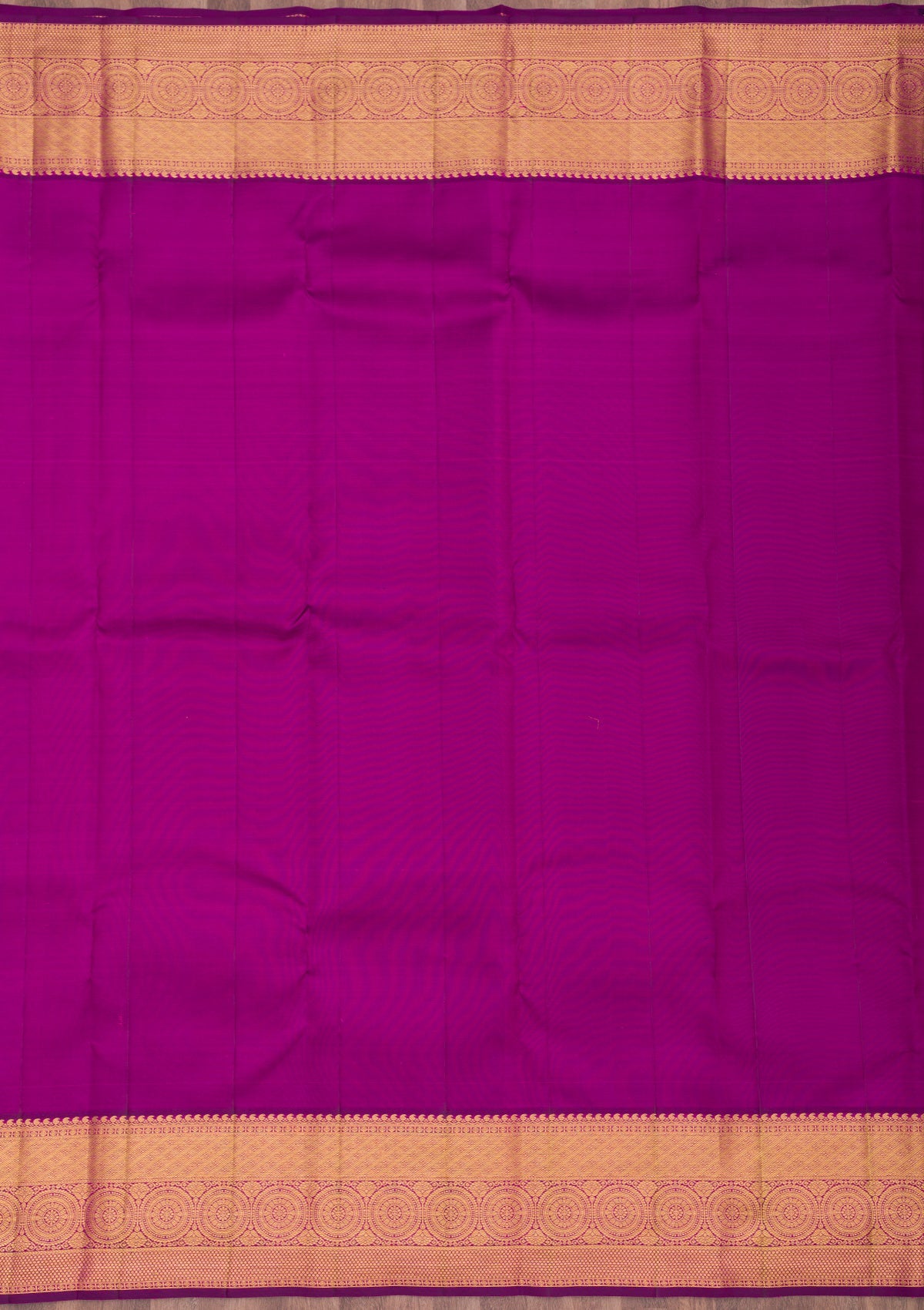 Rani Pink Zariwork Pure Silk Saree-Koskii