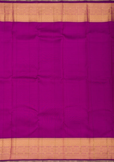 Rani Pink Zariwork Pure Silk Saree-Koskii