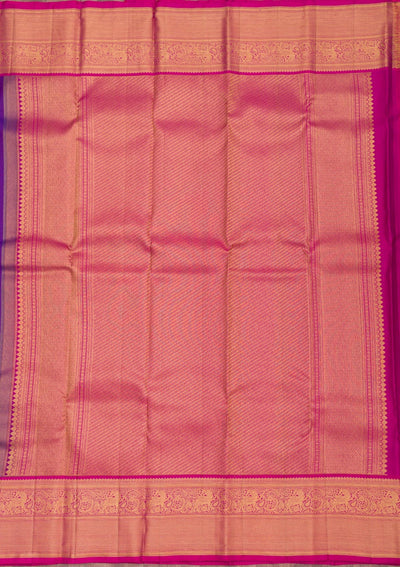 Royal Blue Zariwork Pure Silk Saree-Koskii
