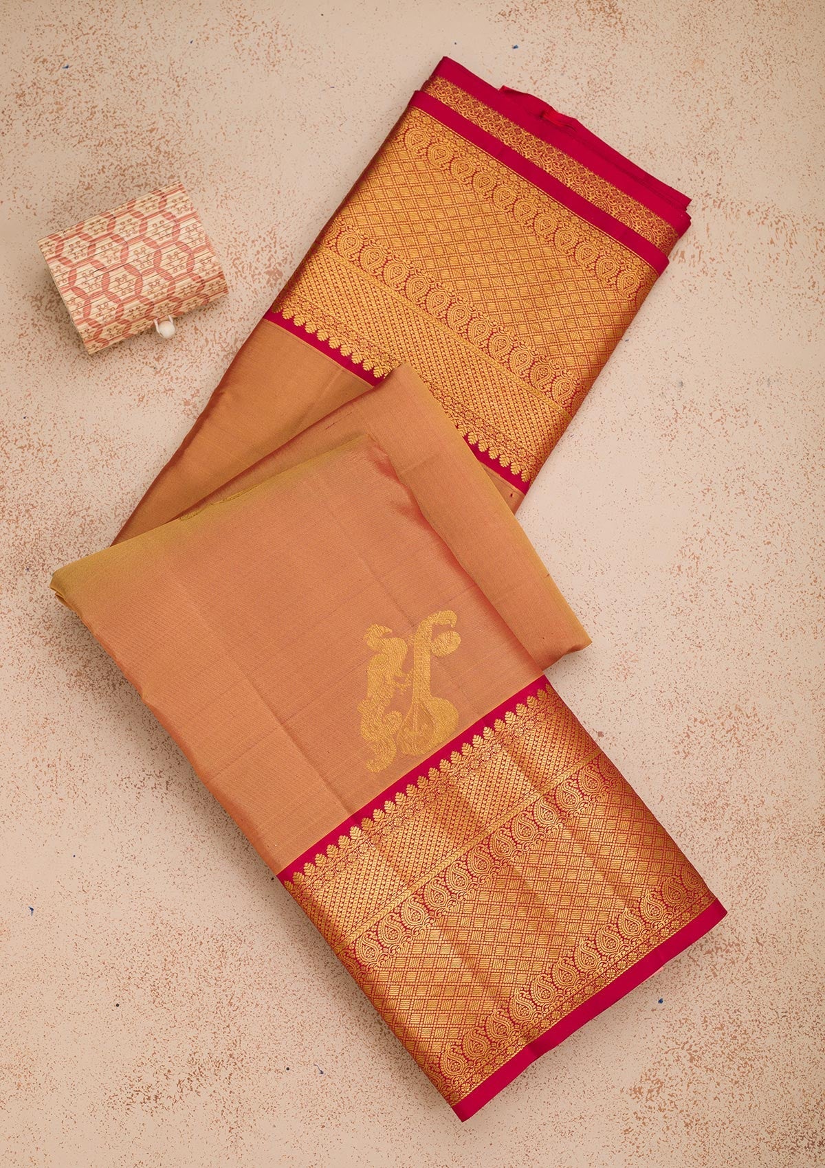 Gold Zariwork Pure Silk Saree-Koskii