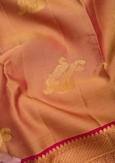 Gold Zariwork Pure Silk Saree-Koskii