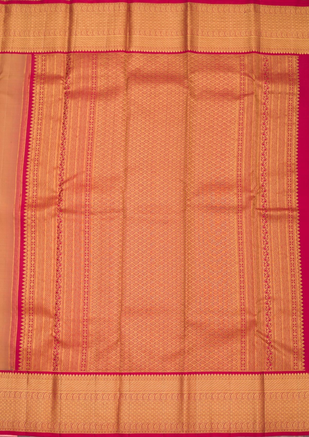 Gold Zariwork Pure Silk Saree-Koskii
