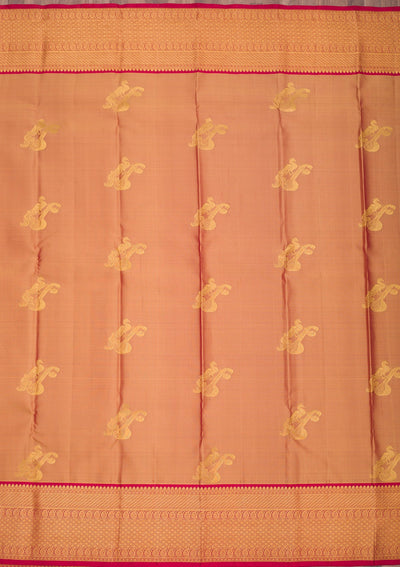 Gold Zariwork Pure Silk Saree-Koskii