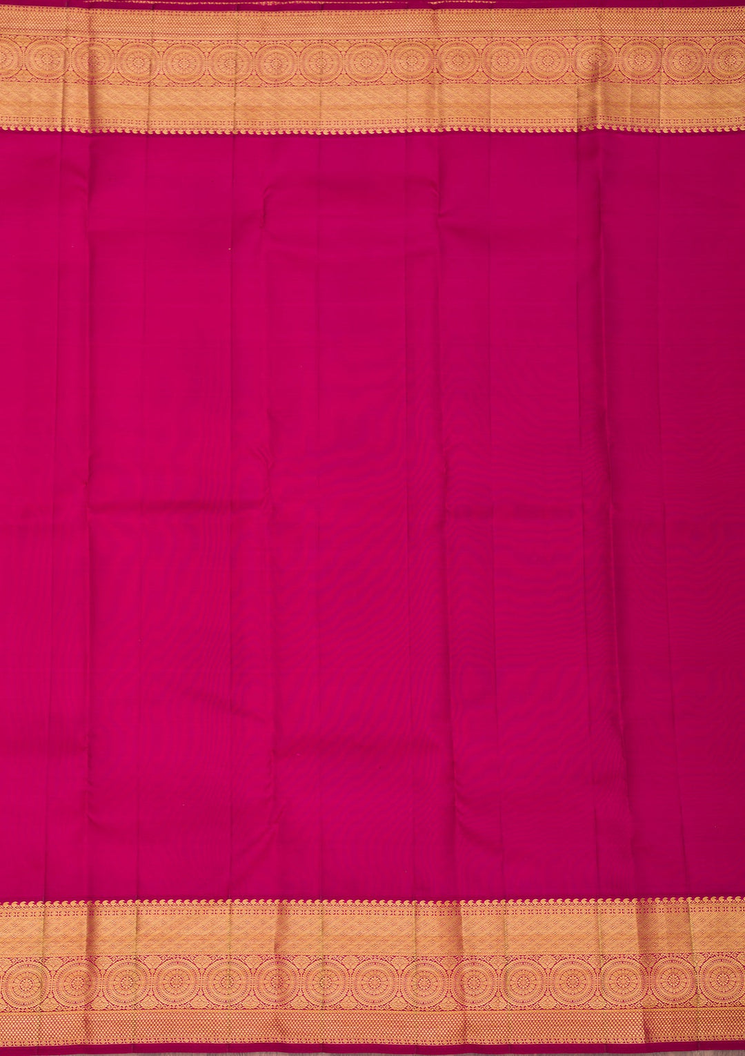 Rani Pink Zariwork Pure Silk Saree-Koskii