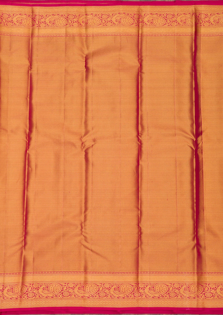 Gold Zariwork Pure Silk Saree-Koskii