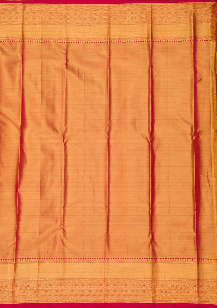 Gold Zariwork Pure Silk Saree-Koskii