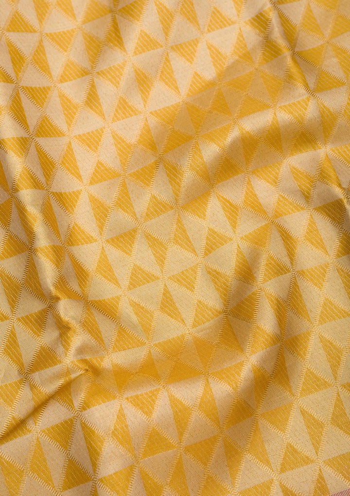 Gold Zariwork Pure Silk Saree-Koskii