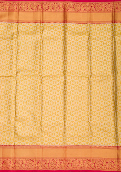 Gold Zariwork Pure Silk Saree-Koskii