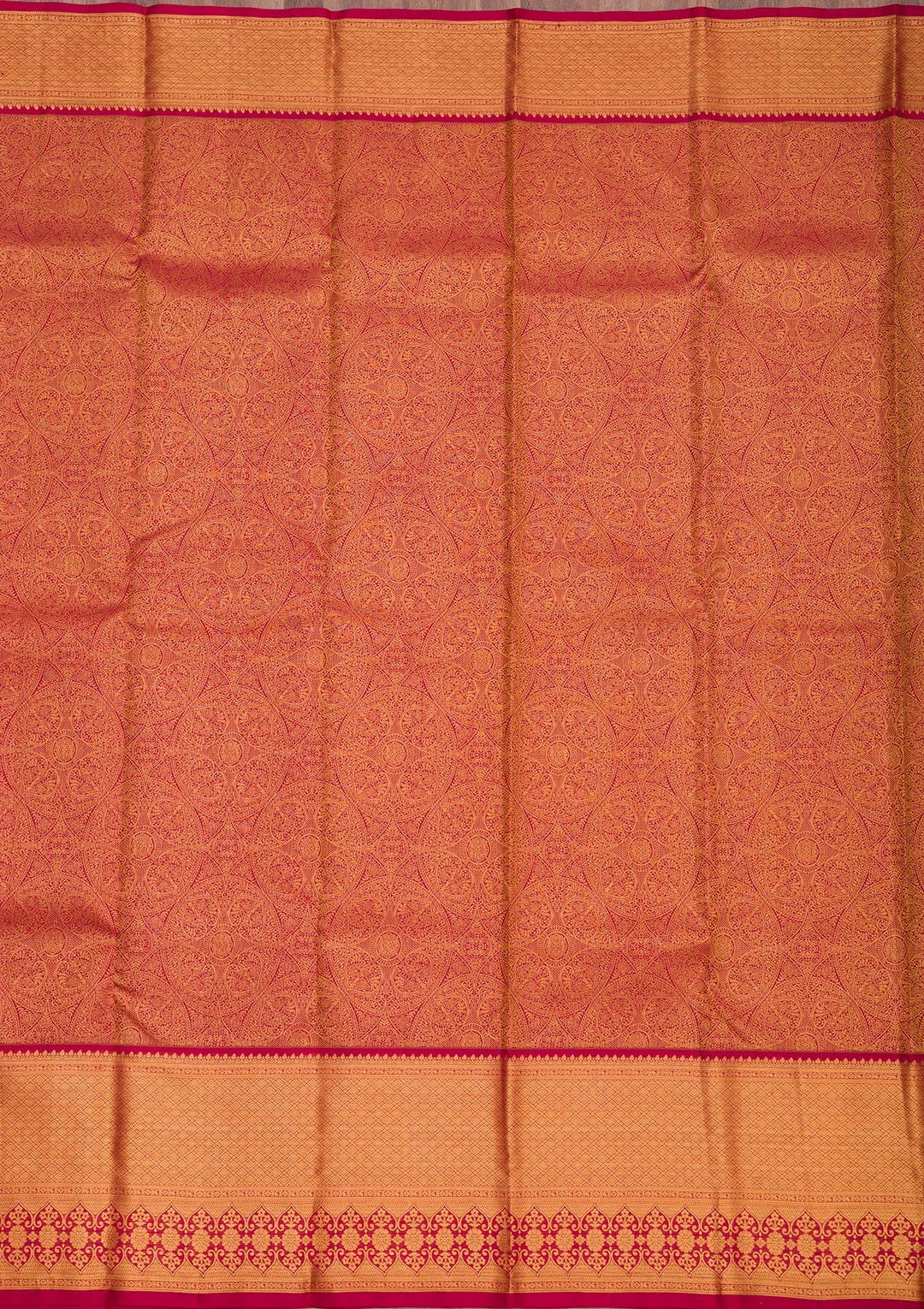 Maroon Zariwork Pure Silk Saree-Koskii