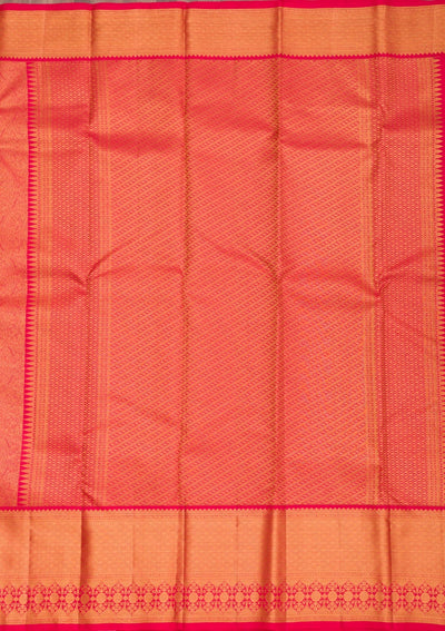 Red Zariwork Pure Silk Saree-Koskii