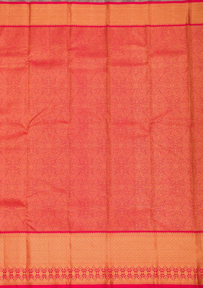 Red Zariwork Pure Silk Saree-Koskii