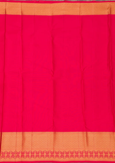 Red Zariwork Pure Silk Saree-Koskii