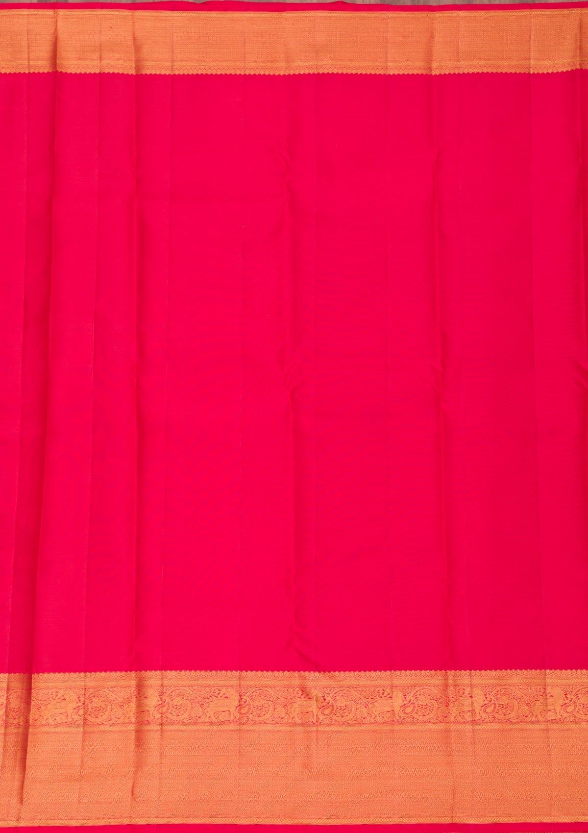 Red Zariwork Pure Silk Saree-Koskii