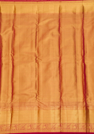 Gold Zariwork Pure Silk Saree-Koskii