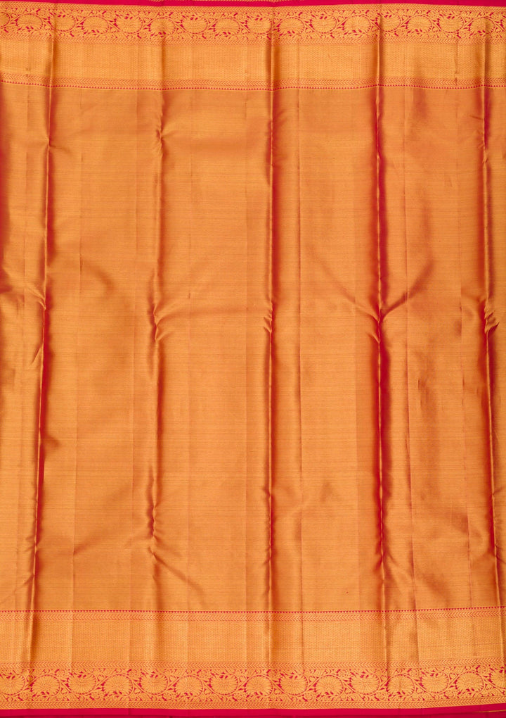 Gold Zariwork Pure Silk Saree-Koskii