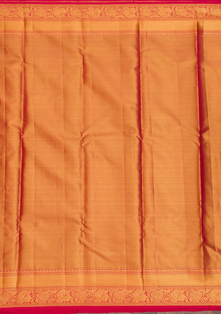 Gold Zariwork Pure Silk Saree-Koskii