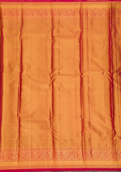 Gold Zariwork Pure Silk Saree-Koskii