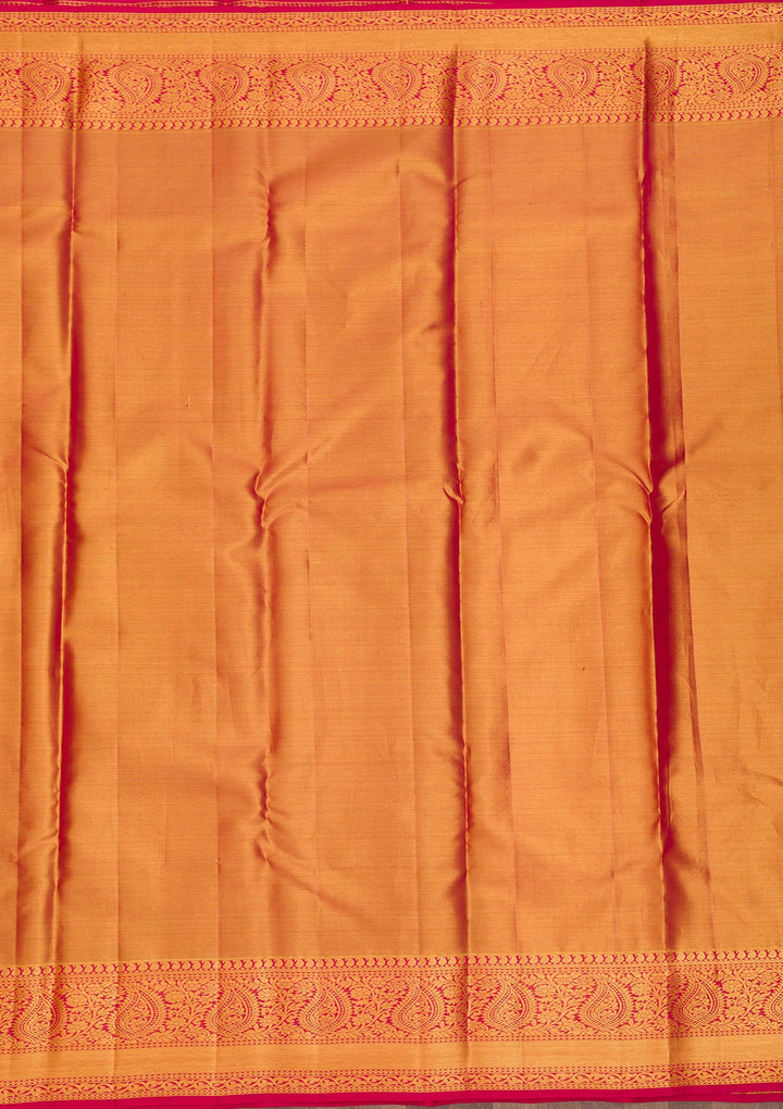 Gold Zariwork Pure Silk Saree-Koskii