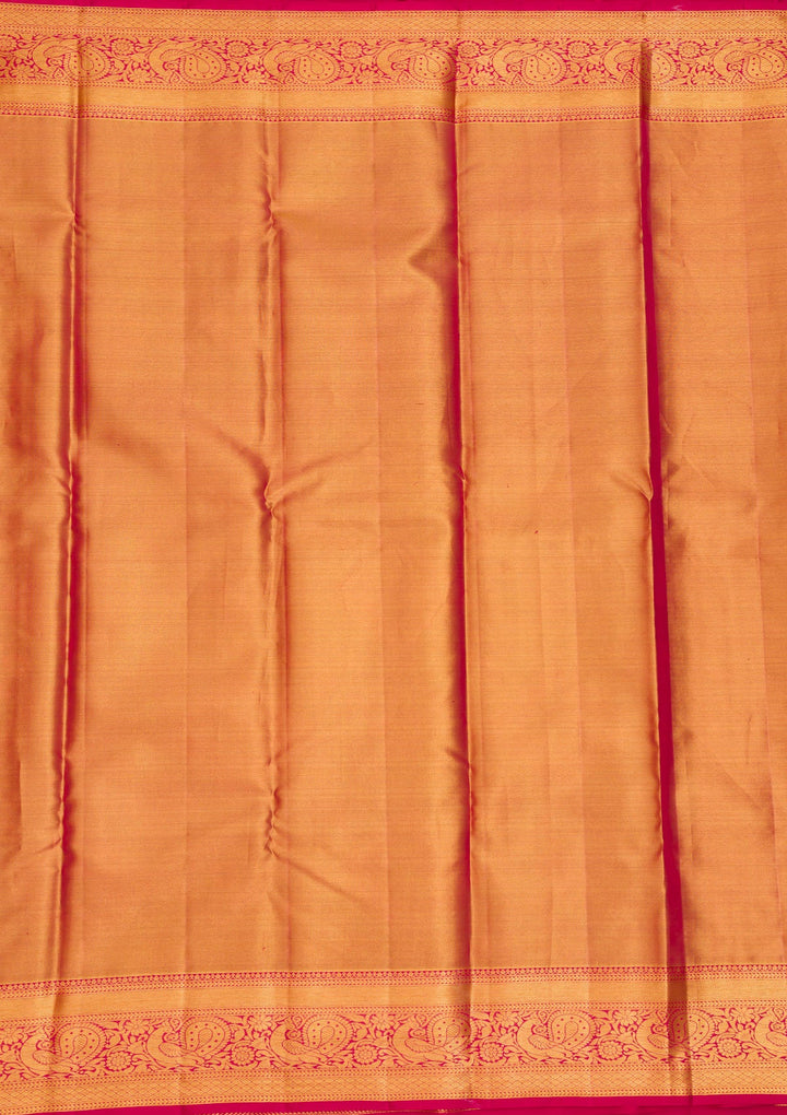 Gold Zariwork Pure Silk Saree-Koskii