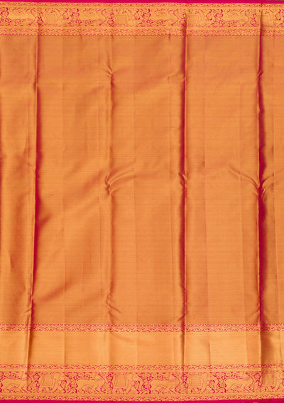 Gold Zariwork Pure Silk Saree-Koskii