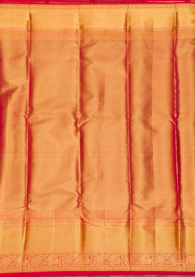 Gold Zariwork Pure Silk Saree-Koskii