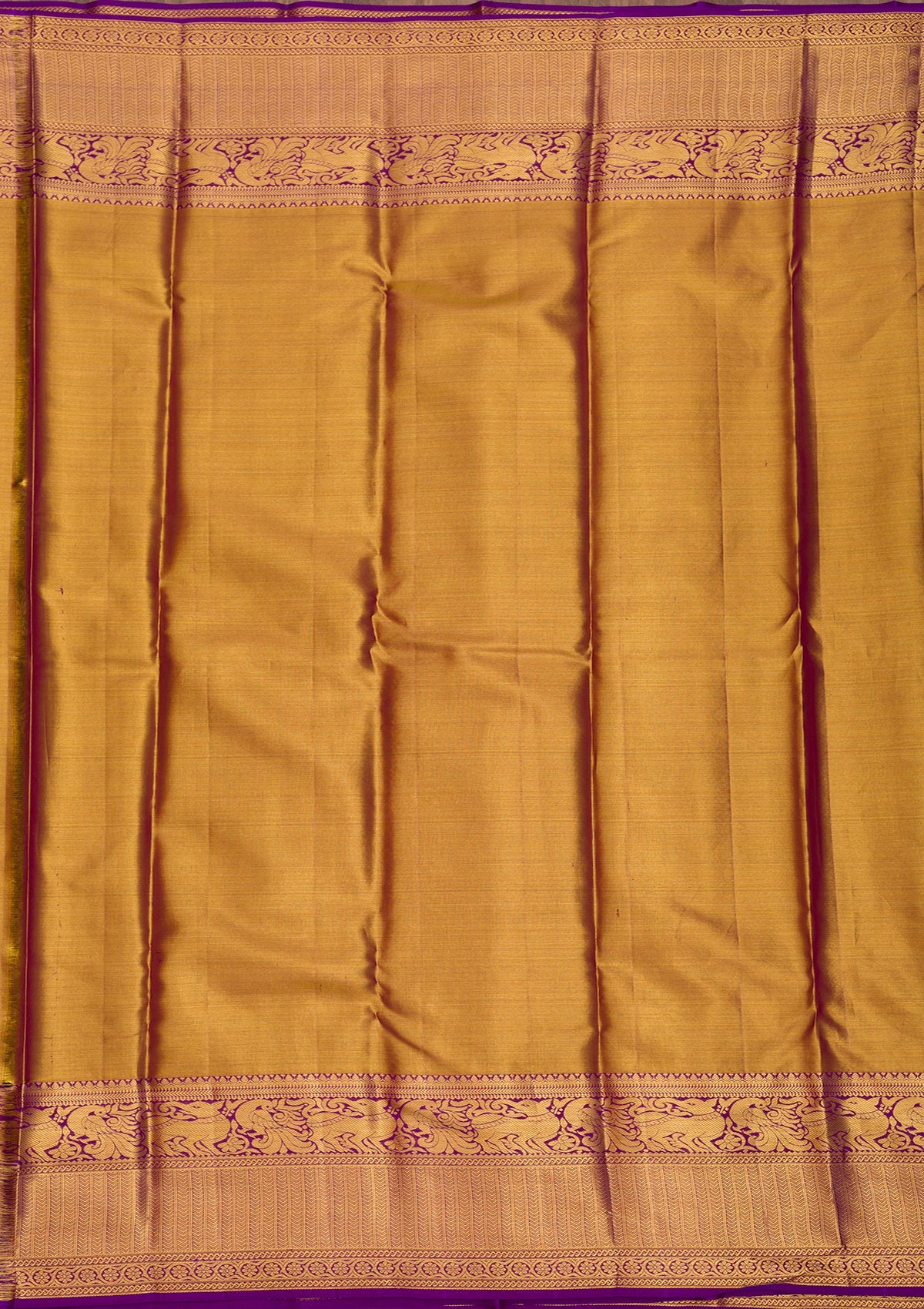 Gold Zariwork Pure Silk Saree-Koskii